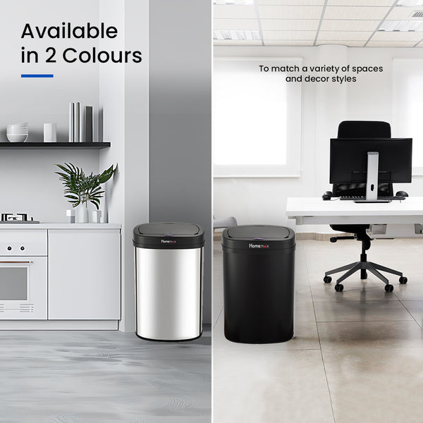 NEW Homemax 50L Sensor Bin Silver