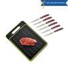 Homemax 4-in-1 Chopping & Defrosting Board + Forged in Fire Steak Knife - 6pc Set