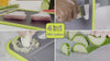 Homemax 4-in-1 Chopping & Defrosting Board + Forged in Fire Steak Knife - 6pc Set