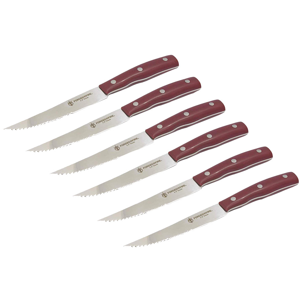 Forged in Fire Steak Knife 6pc Set – Homemark - Main Image