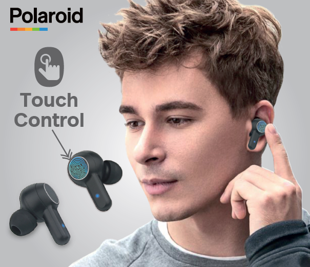 polaroid magnetic wireless earbuds