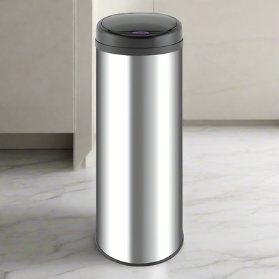 Homemax 50L Round S/S Sensor Bin