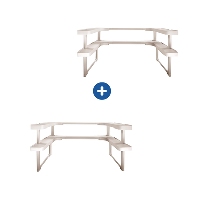 Homemax Spicy Shelf 2-Pack – Adjustable Expandable Cupboard Organiser Bundle