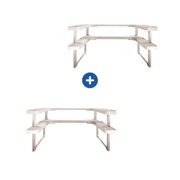 Homemax Spicy Shelf 2-Pack – Adjustable Expandable Cupboard Organiser Bundle