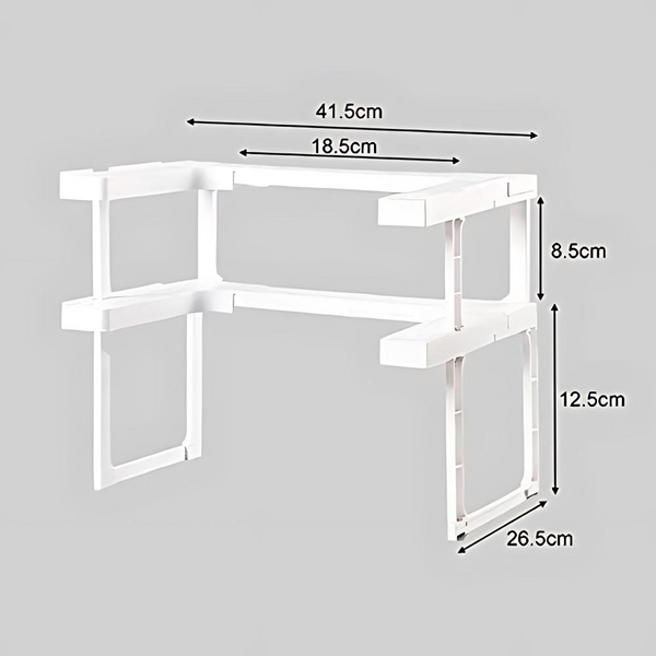 Homemax Spicy Shelf 2-Pack – Adjustable Expandable Cupboard Organiser Bundle