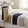Milex Non-Slip Pants Hangers 3-Pack – Space-Saving Velvet Multi-Pants Hangers
