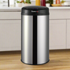 HomeMax 30L Silver Sensor Bin Round