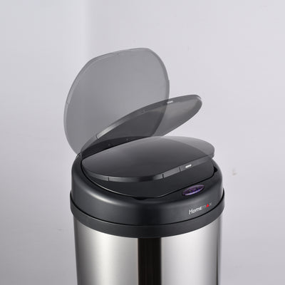 HomeMax 30L Silver Sensor Bin Round - Homemark