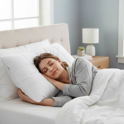 2 x Comfort Pedic Snuggle Pillow Ultra Lightweight