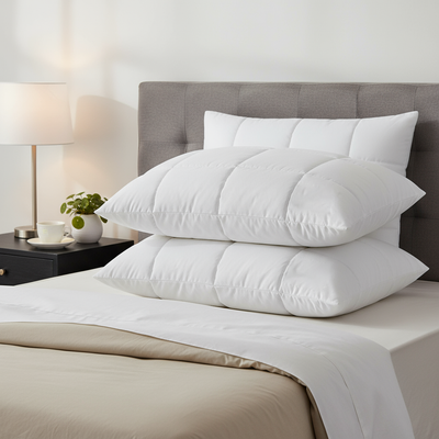 2 x Comfort Pedic Snuggle Pillow Ultra Lightweight