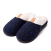 Remedy Health Plush Fleece Unisex Gel Slippers Blue - Homemark