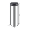 Homemax 50L Round S/S Sensor Bin