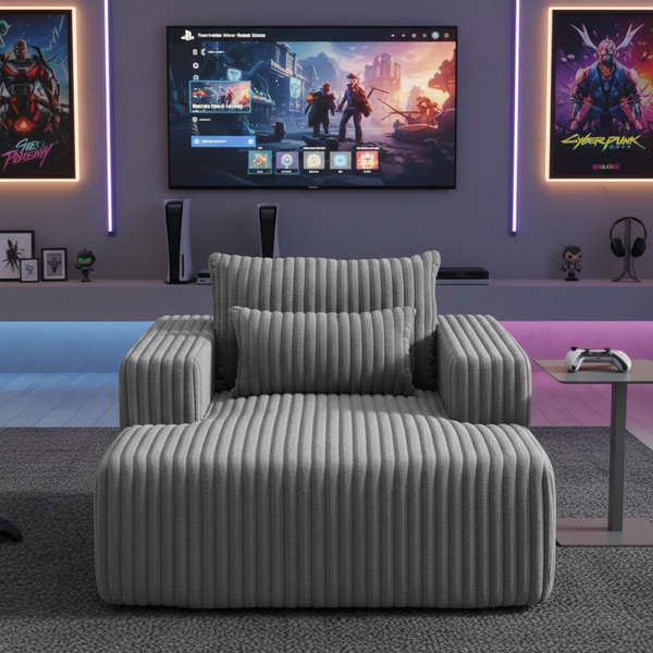 Armoire 1 Seater Couch | Grey