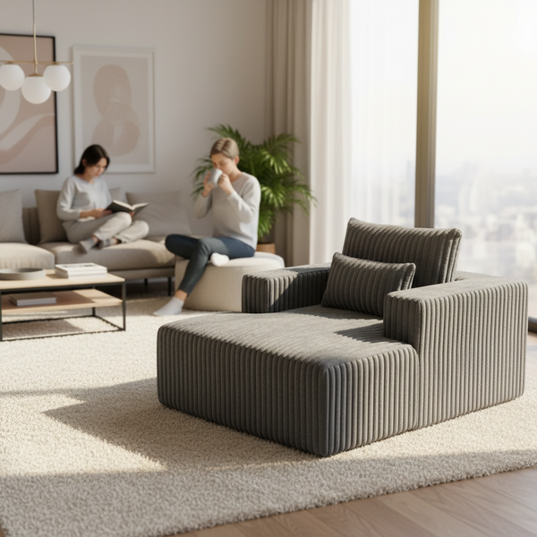 Armoire 1 Seater Couch | Grey