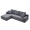 Armoire 2 Seater L-Shape Couch | Grey