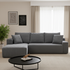 Armoire 2 Seater L-Shape Couch | Grey
