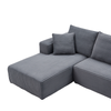 Armoire 2 Seater L-Shape Couch | Grey