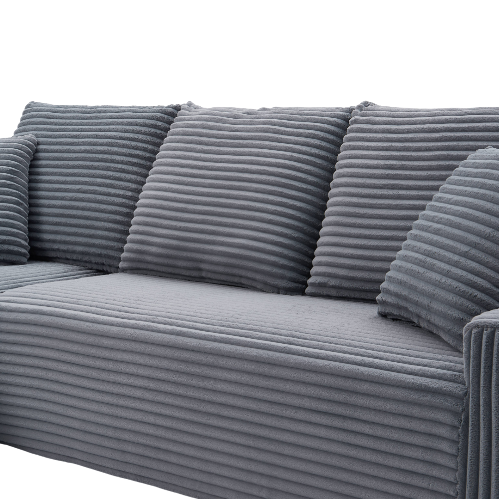 Armoire 2 Seater L-Shape Couch | Grey – Homemark
