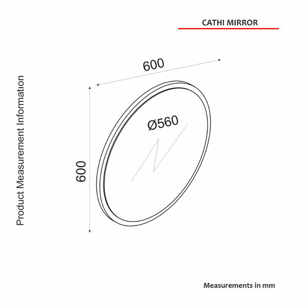 Armoire Cathi Mirror | Assorted Colours