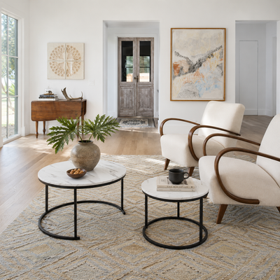 Armoire Coffee Table Set | White or Black