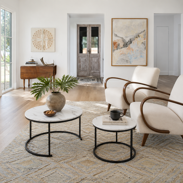 Armoire Coffee Table Set | White or Black