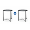 Armoire Oval Folding Coffee Table 2-Pack – Space-Saving Style for Modern Living