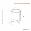 Armoire Oval Folding Coffee Table 2-Pack – Space-Saving Style for Modern Living