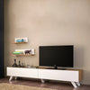 Armoire Amerika TV Unit White & Walnut