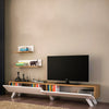 Armoire Amerika TV Unit White & Walnut