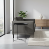 Armoire Oval Folding Coffee Table | Black
