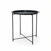 Armoire Oval Folding Coffee Table | Black