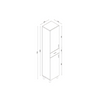 Armoire Selin Bathroom Cabinet White