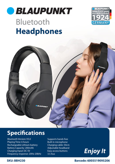 Blaupunkt Bluetooth Headphone - Homemark