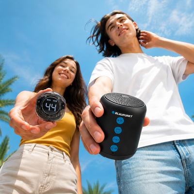Blaupunkt Musika Bluetooth Speaker & TWS Earbuds Combo – Portable Speaker with Wireless Earbuds Bundle