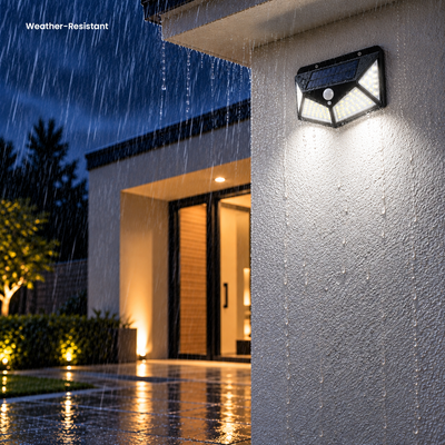 Blaupunkt EcoBright Single Solar Light – 370 Lumen Motion Sensor Solar Security Light