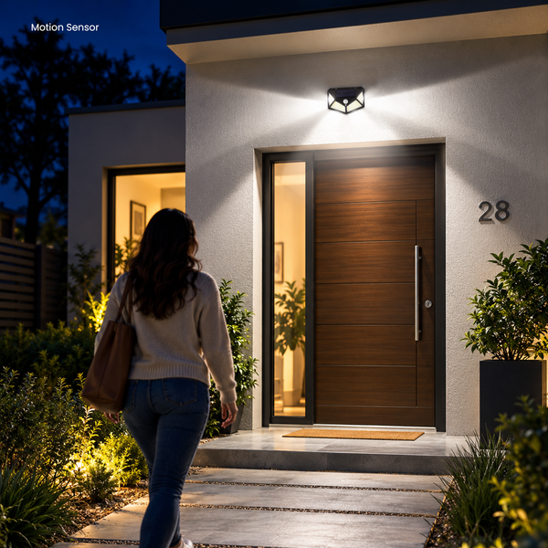 Blaupunkt EcoBright Single Solar Light – 370 Lumen Motion Sensor Solar Security Light