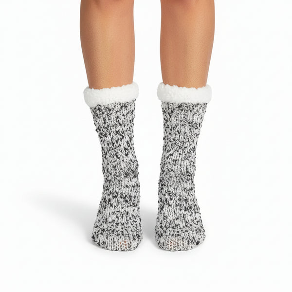 Comfort Pedic Comfy Socks Bundle – Plush Lined Anti-Slip Comfort Socks | Assorted Colours