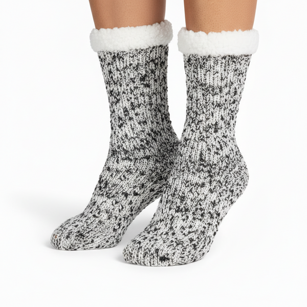 Comfort Pedic Comfy Socks Bundle – Plush Lined Anti-Slip Comfort Socks | Assorted Colours