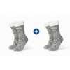 Comfort Pedic Comfy Socks Bundle – Plush Lined Anti-Slip Comfort Socks | Assorted Colours