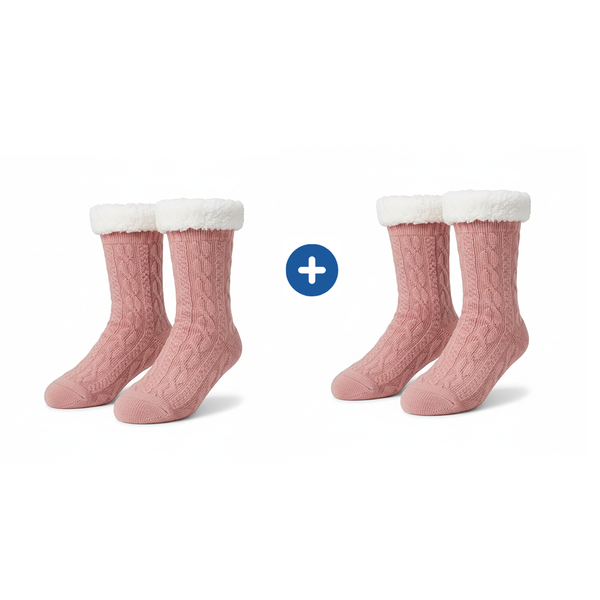 Comfort Pedic Comfy Socks Bundle – Plush Lined Anti-Slip Comfort Socks | Assorted Colours