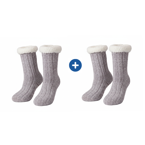 Comfort Pedic Comfy Socks Bundle – Plush Lined Anti-Slip Comfort Socks | Assorted Colours