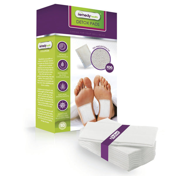 Remedy Health Detox Foot Patches – Overnight Foot Care Patches (20 Pack)