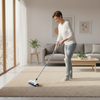 Floormax Carpet Roller Scrubber – Manual Waterless Carpet & Rug Cleaning System with Dual Brush Settings