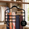 Milex Non-Slip Pants Hangers 3-Pack – Space-Saving Velvet Multi-Pants Hangers