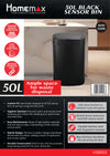 NEW Homemax 50L Sensor Bin - Homemark