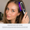 Aragan Secret & Igia Hair Care Set – Argan Oil Leave-In Treatment with Laser & LED Hair Therapy Comb