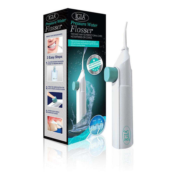 Igia Complete Oral Care Set – High-Pressure Water Flosser & Rechargeable Sonic Plaque Remover