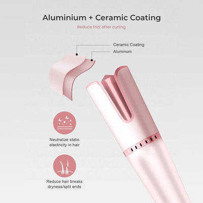 Igia Auto Hair Curler Pink