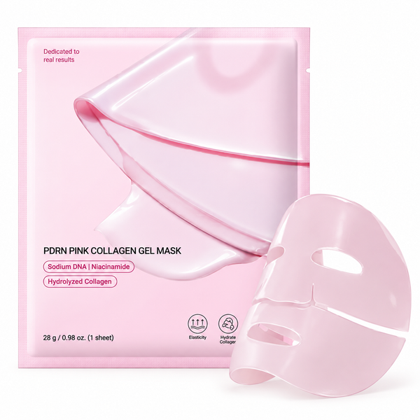 Igia Pink Collagen Gel Mask – Hydrating Hydrogel Facial Mask with Collagen, Niacinamide & Peptides