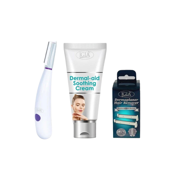 Igia Dermaplaner Hair Remover + Replacement Blades | BUNDLE